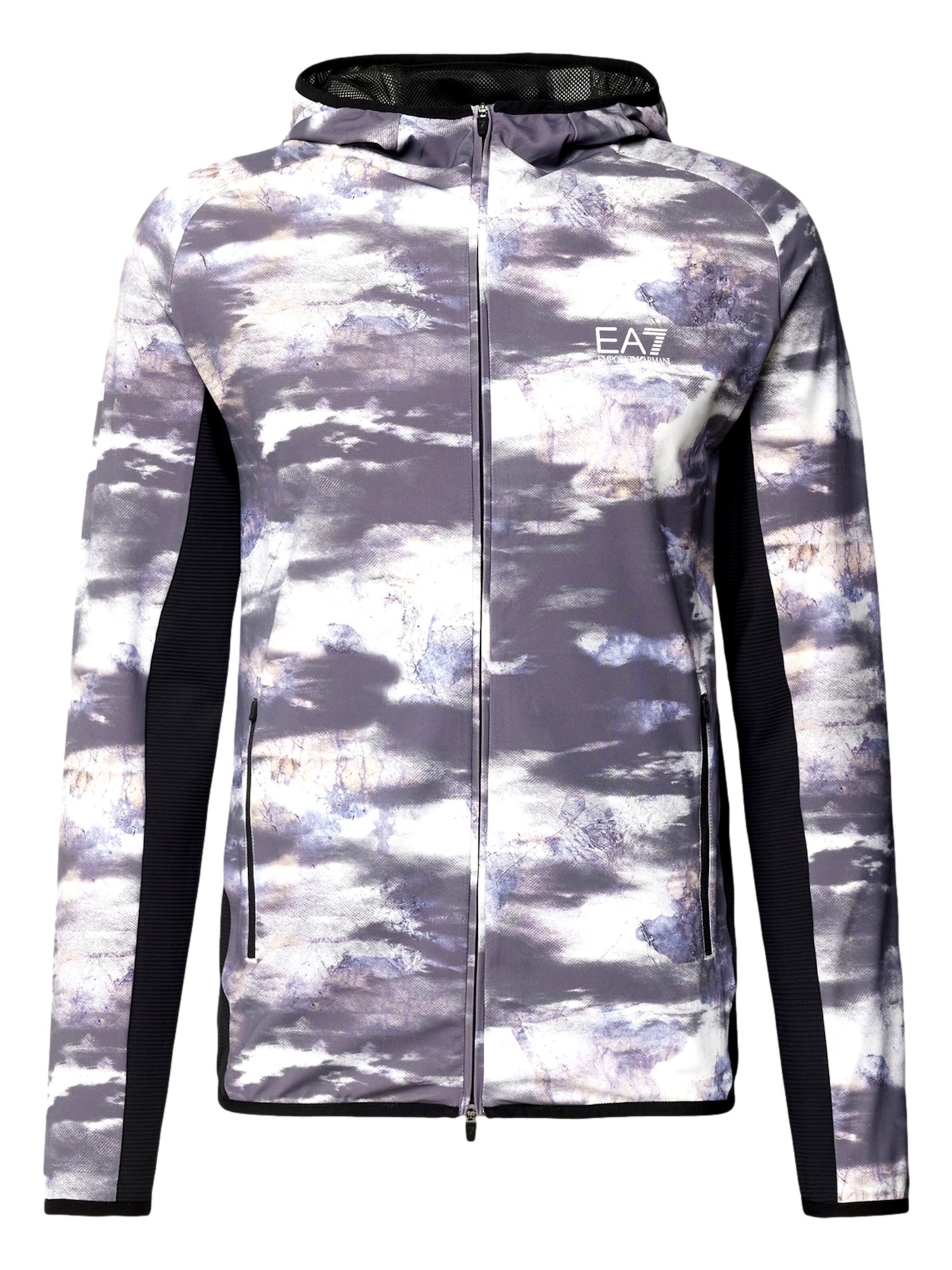 Giacca di felpa 'Dynamic Athlete' di EA7 Emporio Armani in grigio: frontale