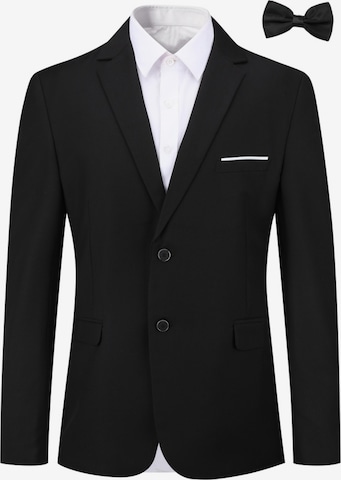 YOUTHUP Slim fit Suit Jacket in Black: front