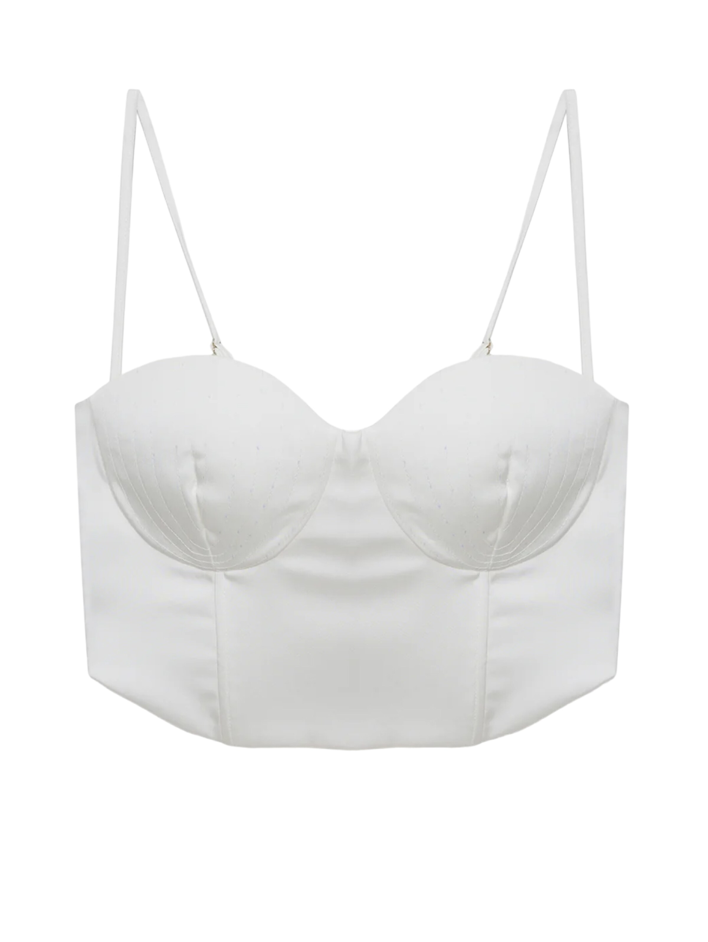 No Matter What Bustier Top in Wit: voorkant