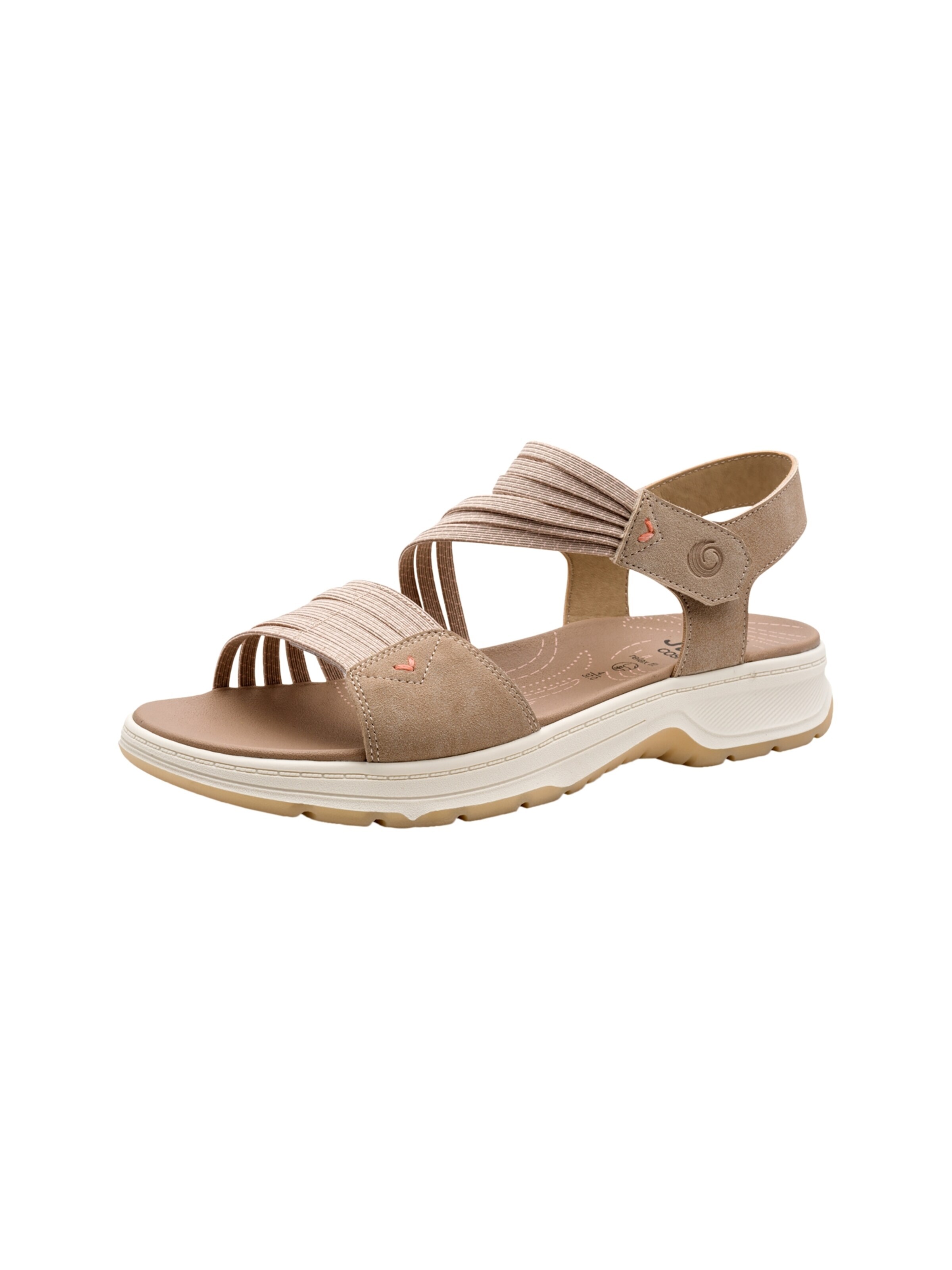 Sandales 'Coshy-Sandalen mit Klettverschluss' JANA en marron