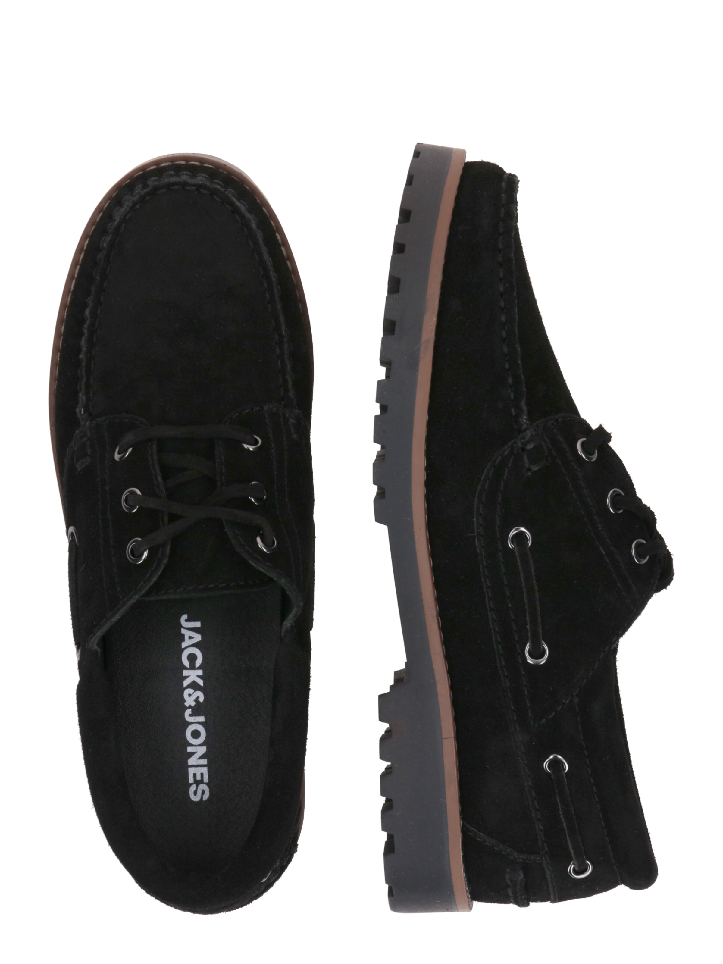 JACK & JONES Mokassin 'JFWBrooklyn' i sort