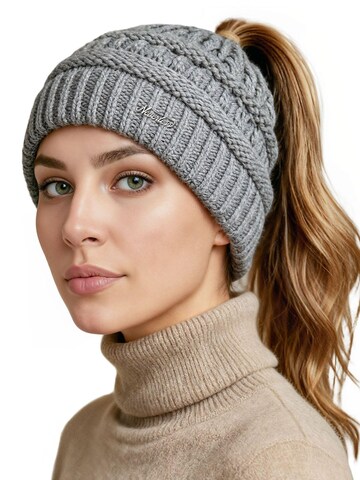 Neverless Beanie '36928' in Grey: front