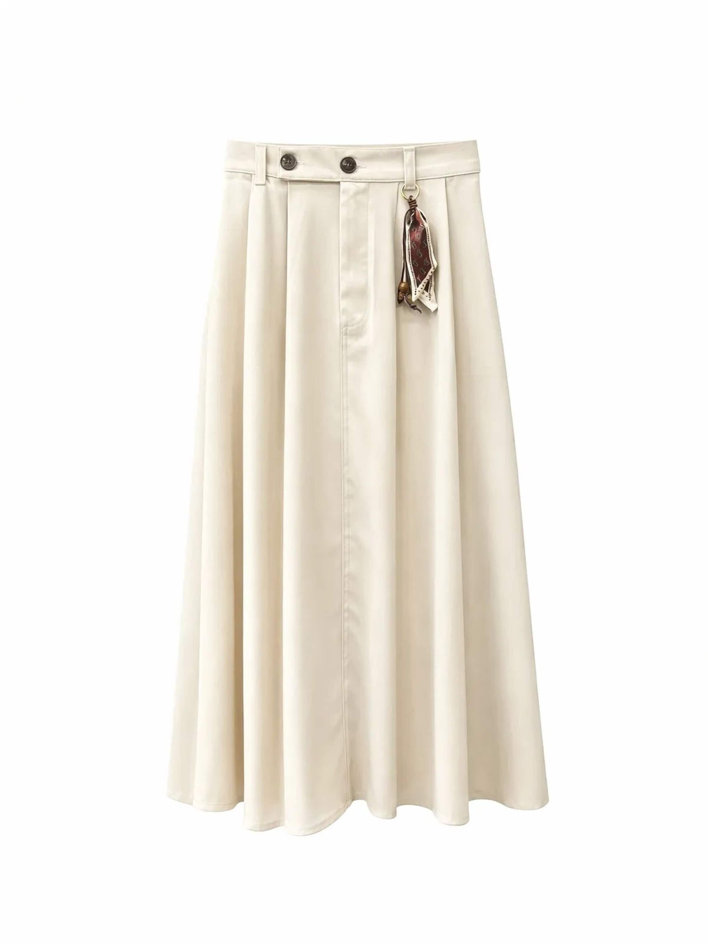 Jupe MixRay en beige : devant