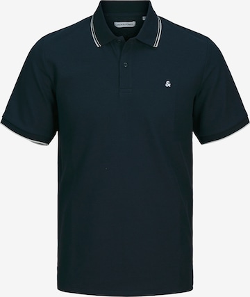 Jack & Jones Plus Poloshirt 'JJEAustin' in Schwarz: Vorderseite