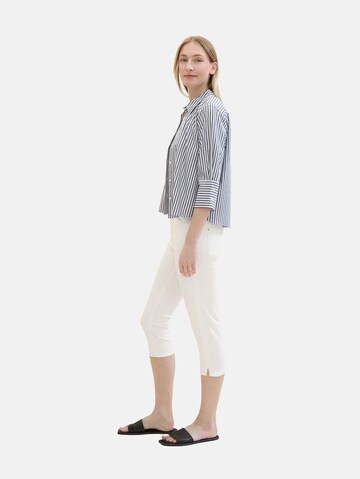 TOM TAILOR Regular Jeans 'Kate Capri' in White