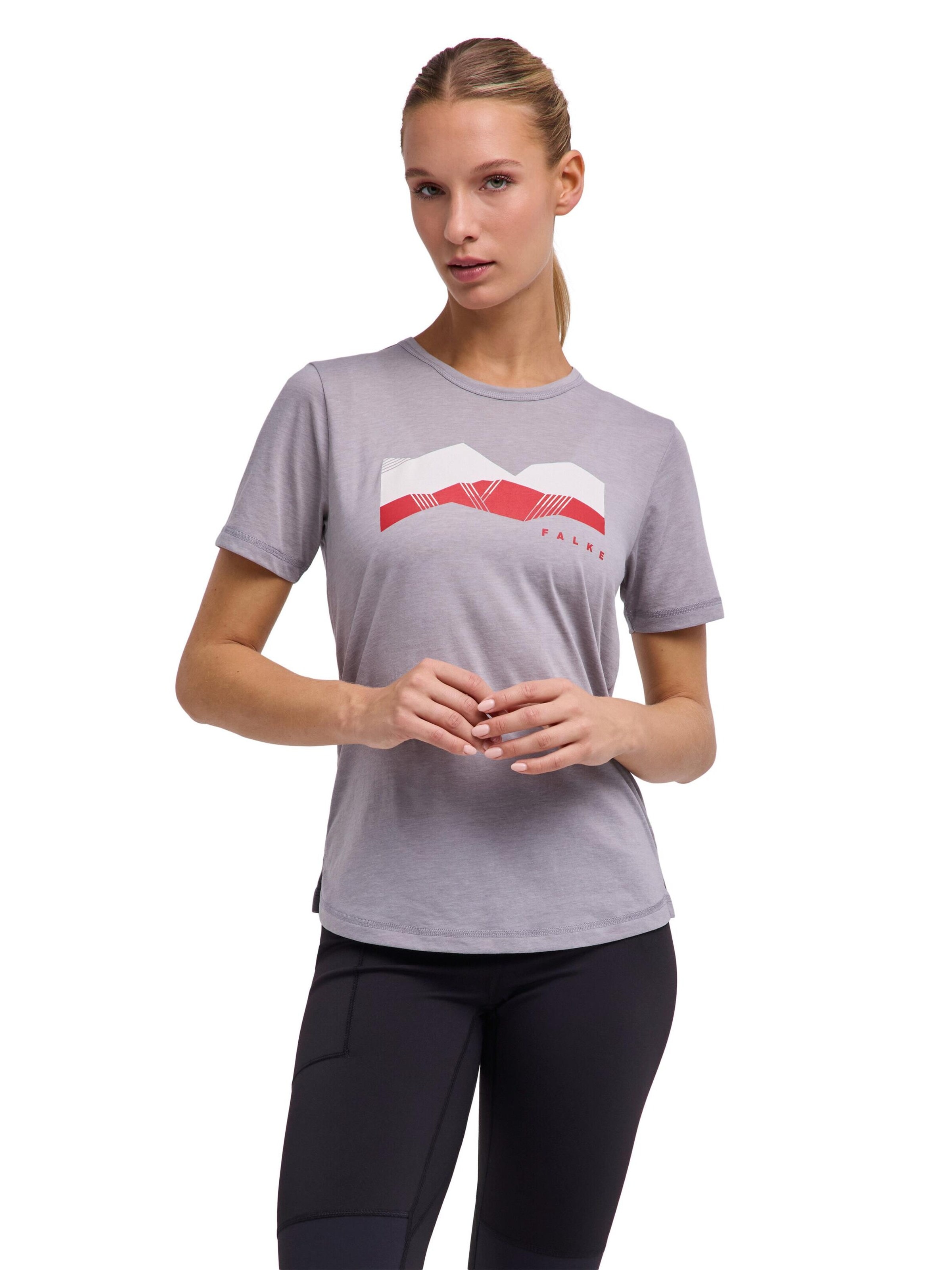 FALKE Funktionsshirt‌‌‌ in Silber: Vorderseite