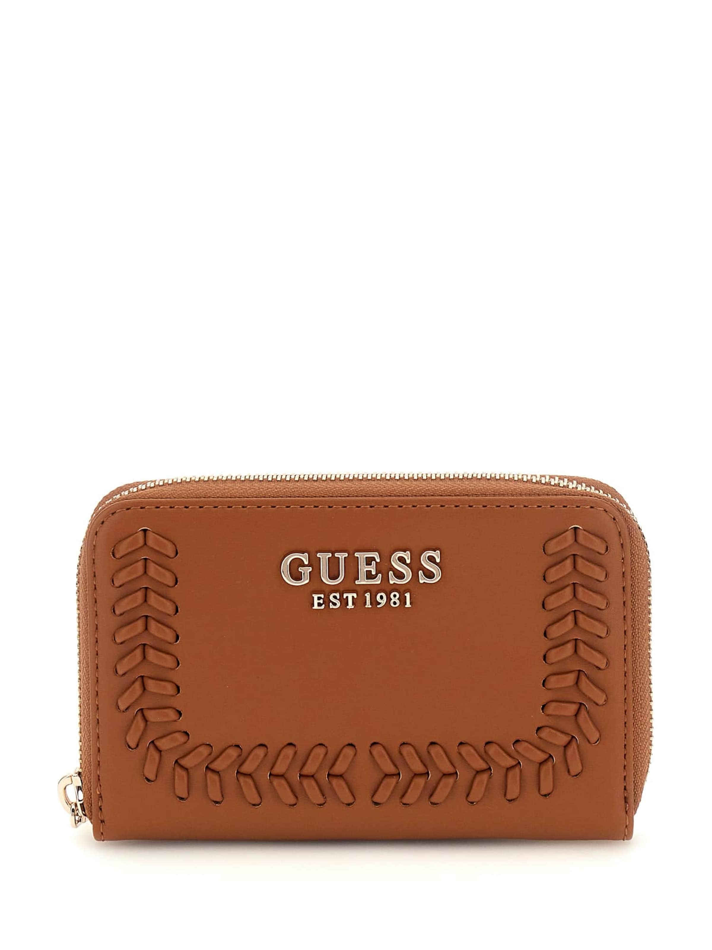 GUESS Wallet 'Tatum' in Beige: front