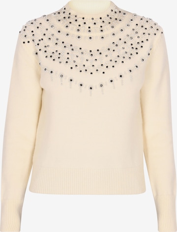 balta faina Megztinis: priekis