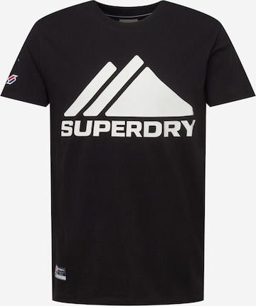 Tricou de la Superdry pe negru: față