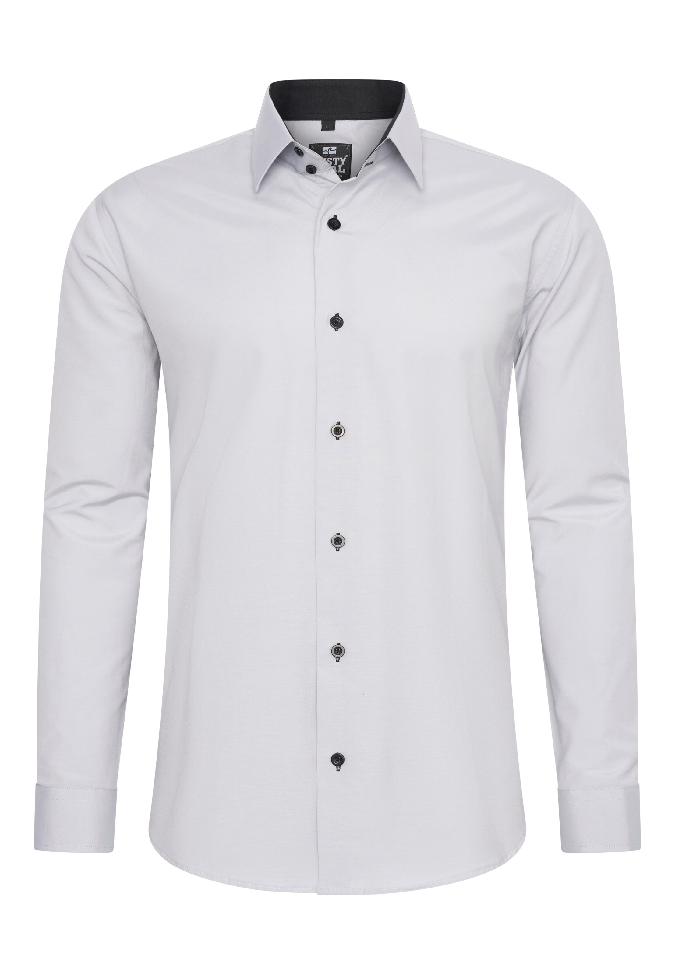 Rusty Neal Button Up Shirt in Black / Pearl white, Item view