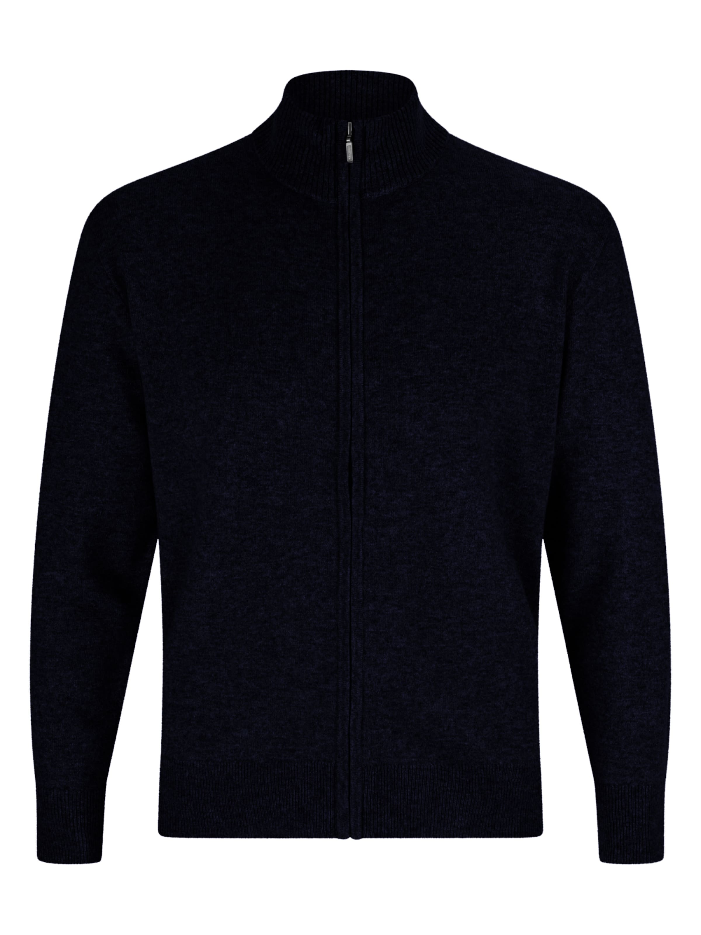 CASH-MERE.CH Knit cardigan in Blue: front