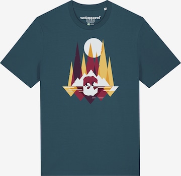 Maglietta ' Von Bären und Bergen ' di Watapparel in blu: frontale