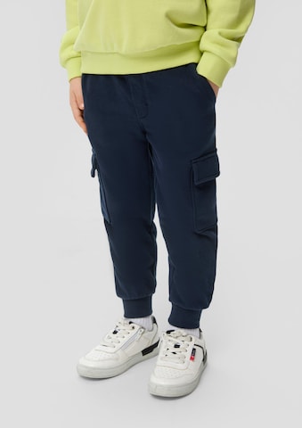 s.Oliver - Tapered Pantalón en azul: frente