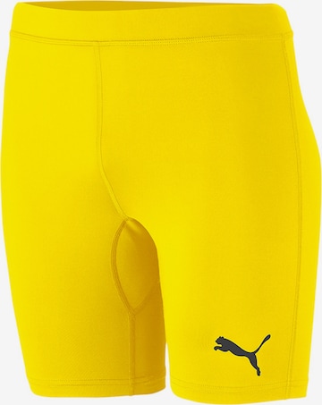 PUMA Workout Pants in Yellow: front