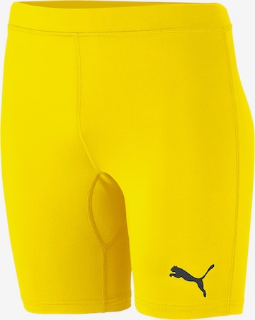 PUMA Skinny Sporthose in Gelb: Vorderseite