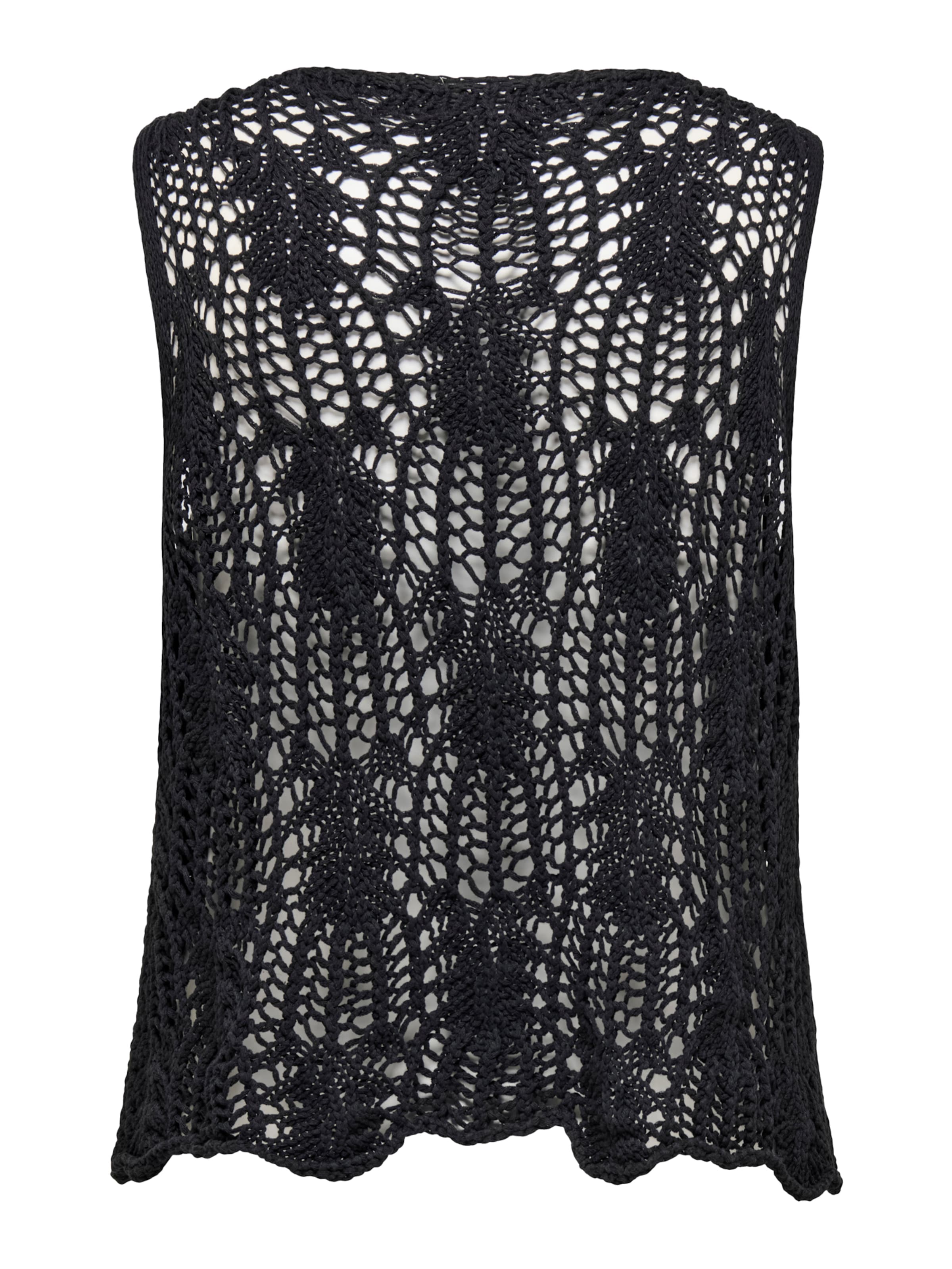 ONLY Carmakoma Stickad väst 'CARLIZZY' i svart