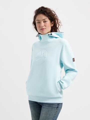 Travelin Sweatshirt 'Maren' in Blauw