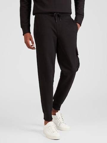 Tapered Pantaloni de la Calvin Klein Jeans pe negru: față