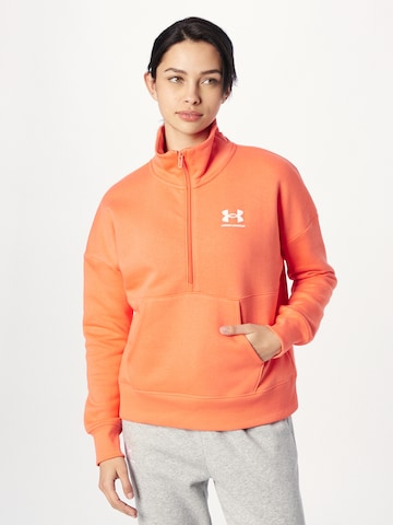 UNDER ARMOUR Sports sweatshirt 'Riva' in Red: front