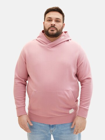 TOM TAILOR Men + Sweatshirt in Pink: predná strana