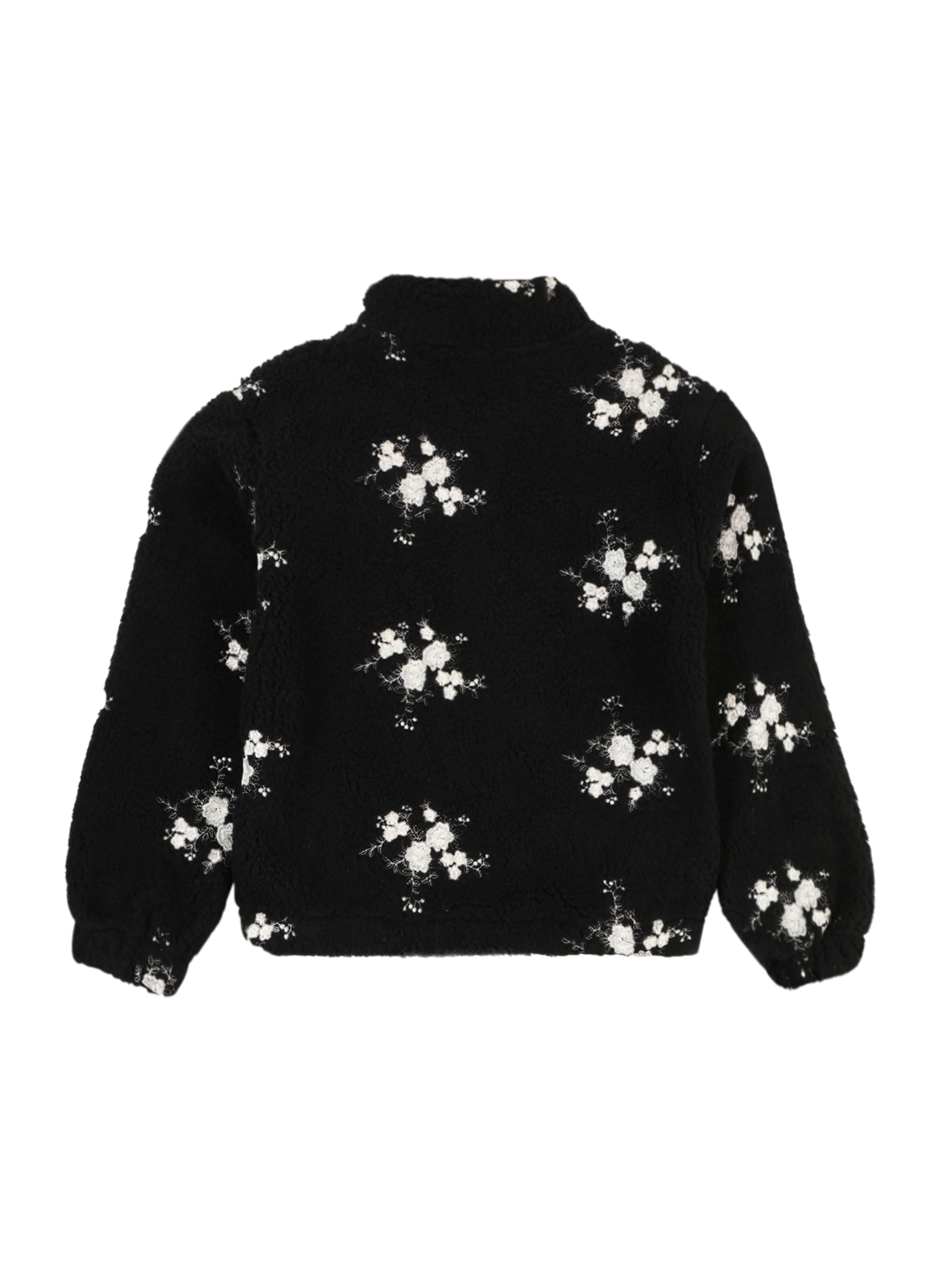 ONLY GIRLS Fleece Jacket 'KOGVALENTINA' in Black