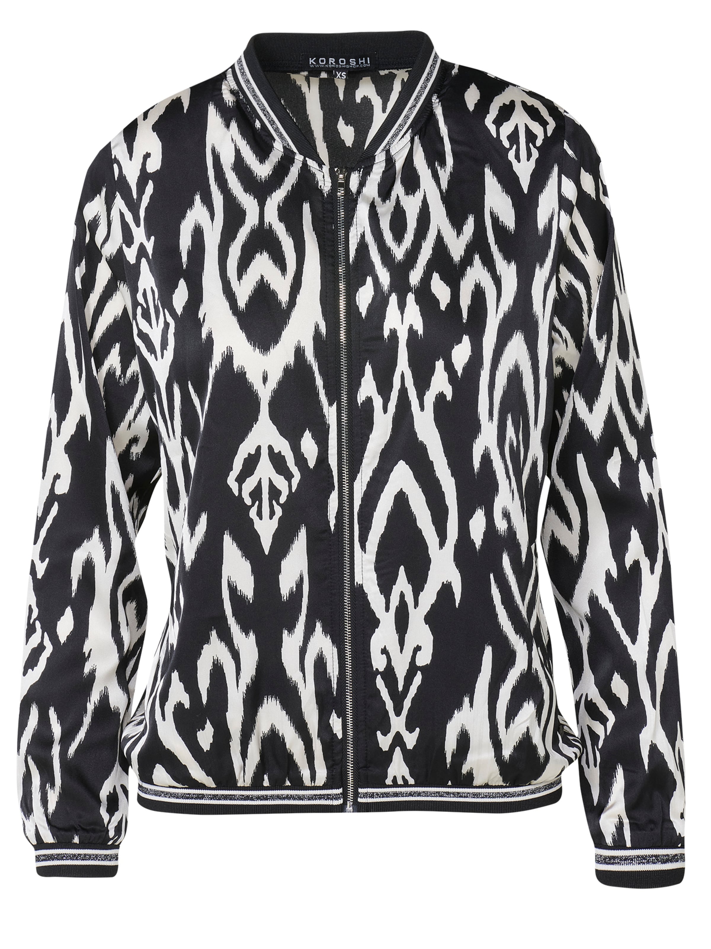 KOROSHI Přechodná bunda - černá / offwhite, Produkt