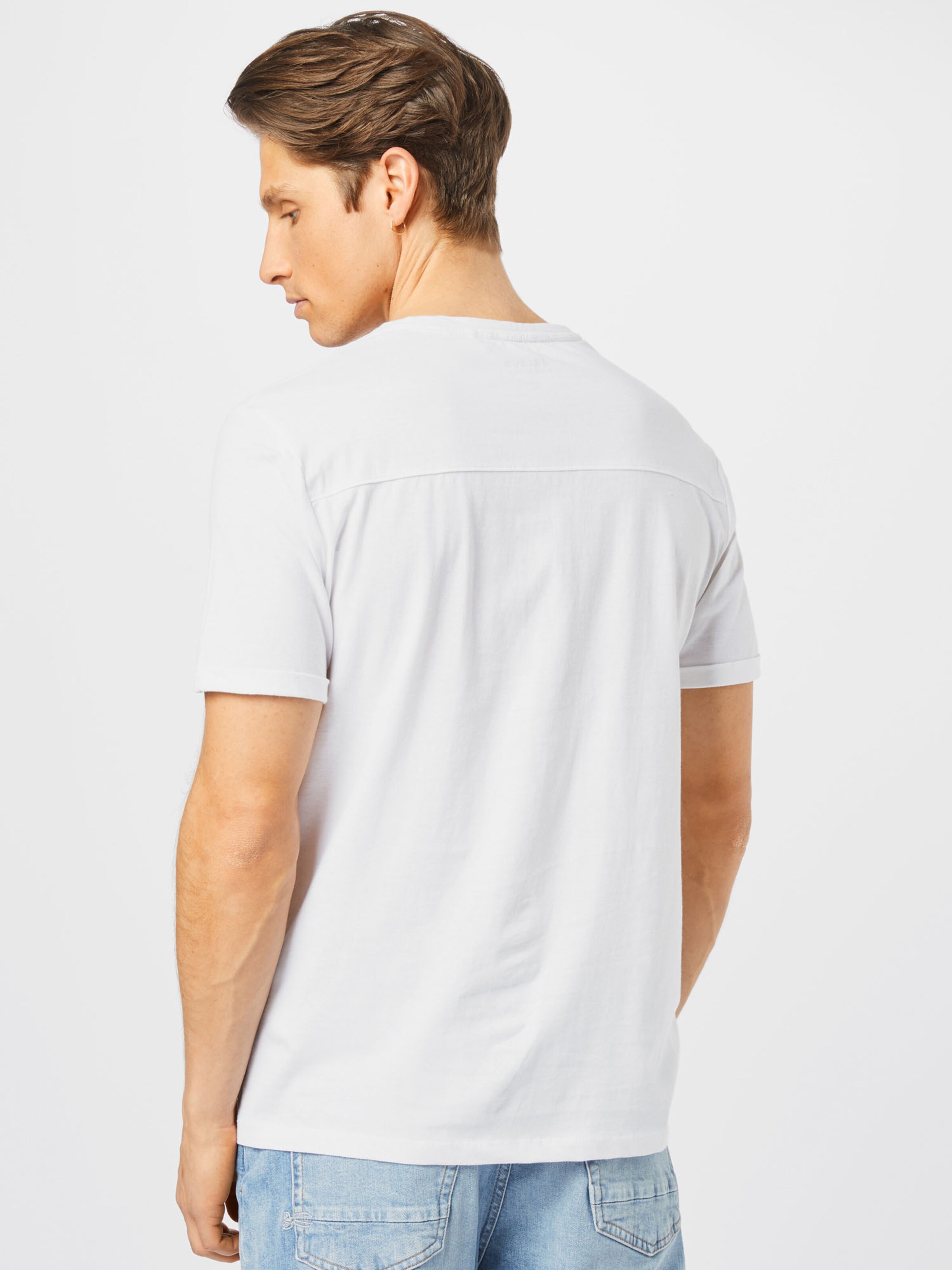 Männer Shirts BLEND Shirt in Weiß - YQ30656 Männer Shirts BLEND Shirt in Weiß - YQ30656