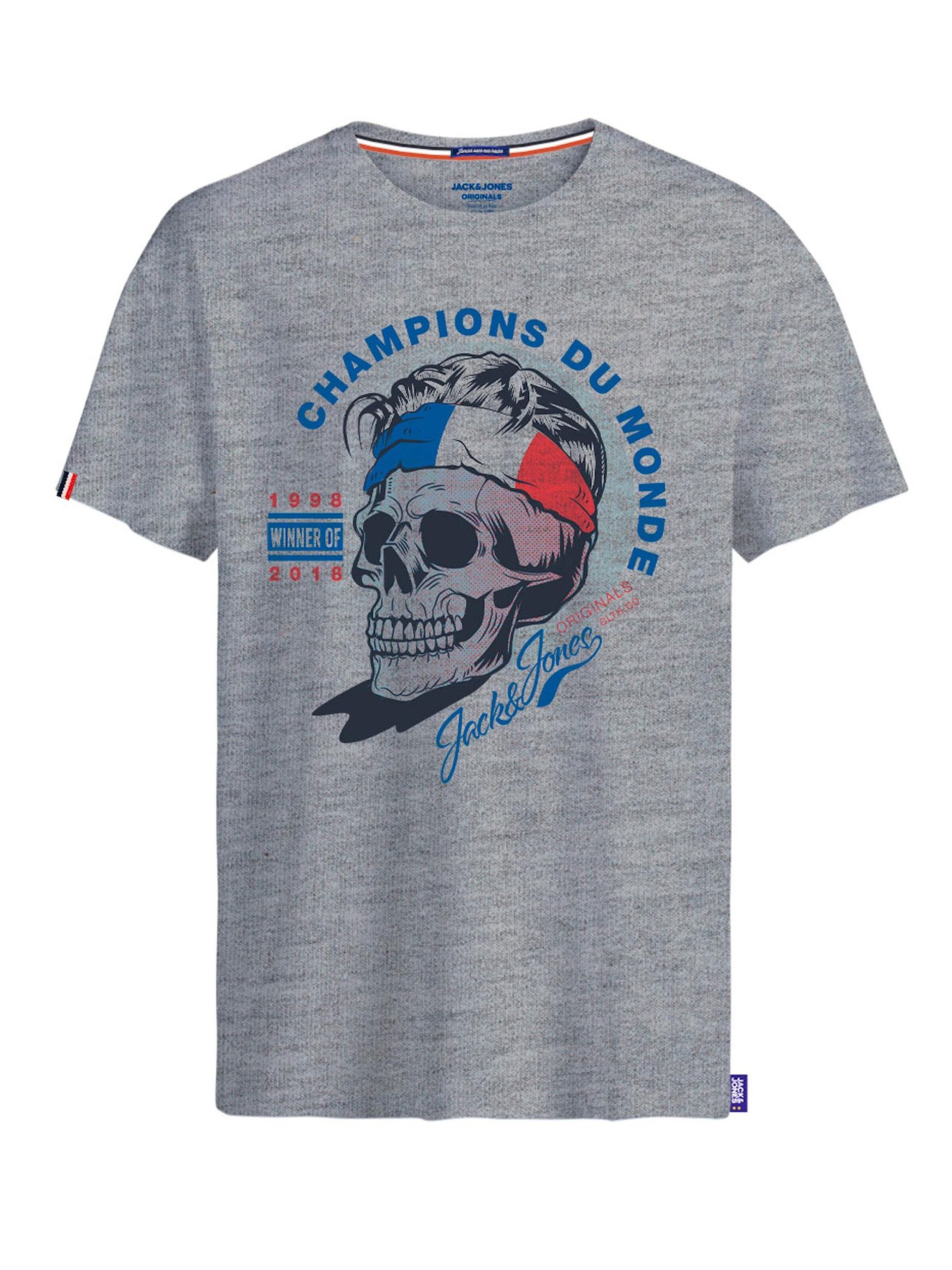JACK & JONES T-Shirt in Grau: Vorderseite