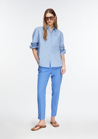 COMMA Slimfit Broek in Blauw