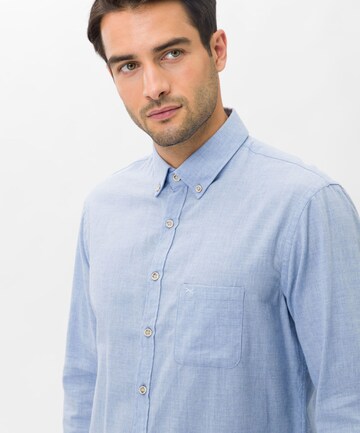 BRAX Regular fit Button Up Shirt 'DANIEL' in Blue