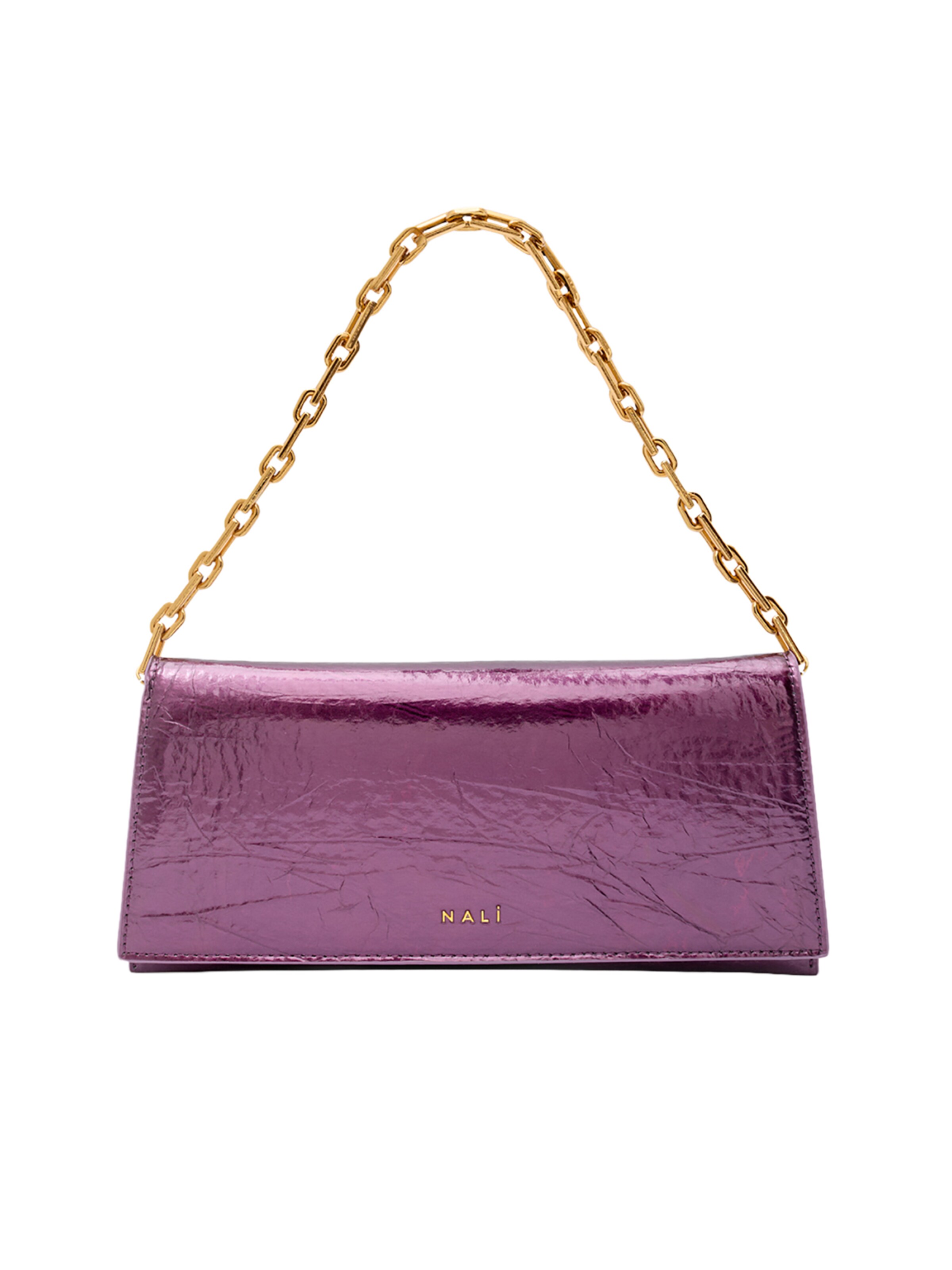 Borsa a spalla 'TRUE' di NALì in lilla: frontale
