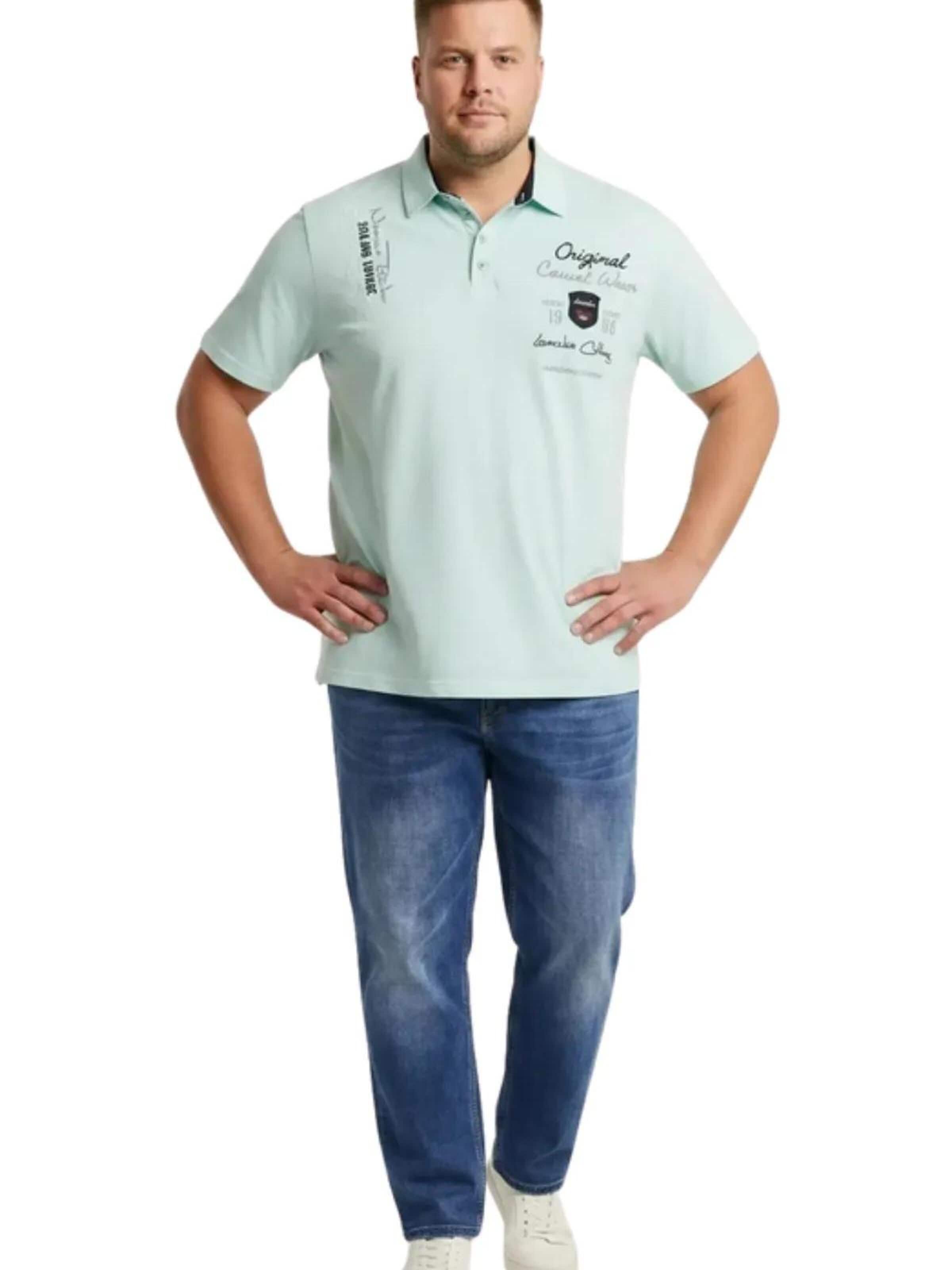 Lavecchia Shirt 'LV-610 Übergrößen'‌ in Grün: Vorderseite