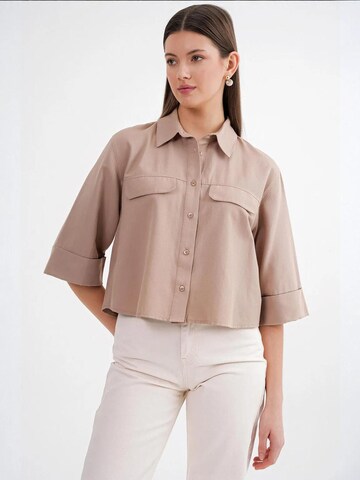 MixRay - Blusa em castanho