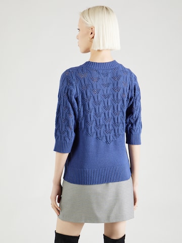 Geacă tricotată 'Mala' de la Lollys Laundry pe albastru