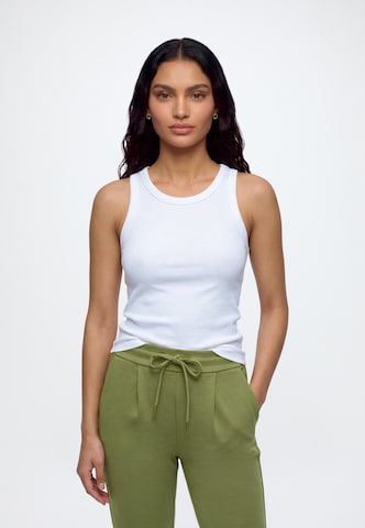 ICHI Tapered Pleat-Front Pants 'IHKATE' in Green