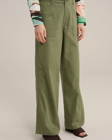 WE Fashion Loose fit Pants in Green