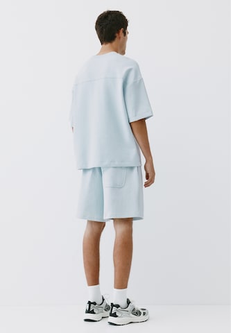 Pull&Bear Loosefit Kalhoty – modrá