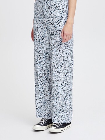 ICHI Regular Trousers 'IHAya' in Blue: front
