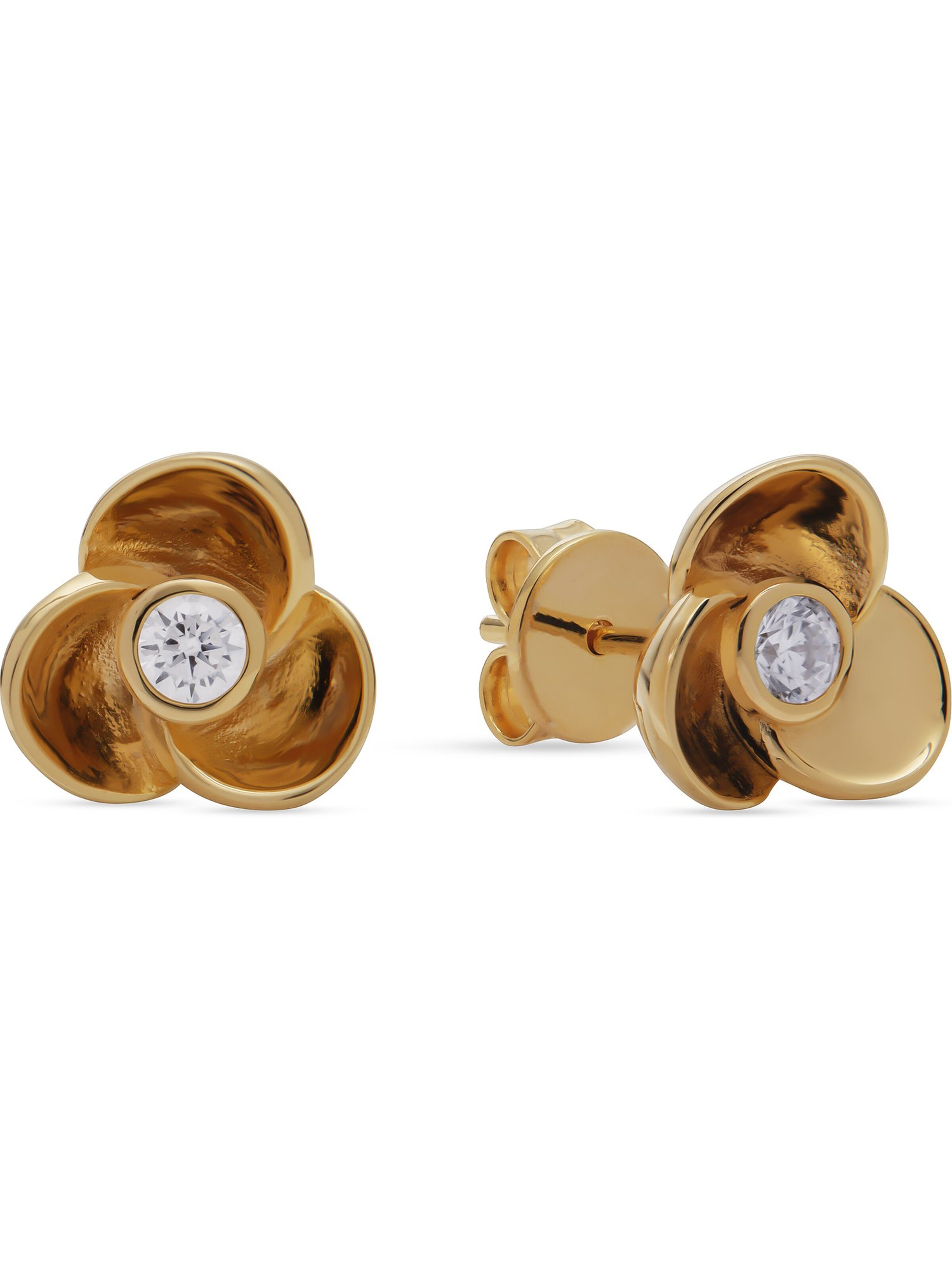 JETTE Earrings in Gold: front