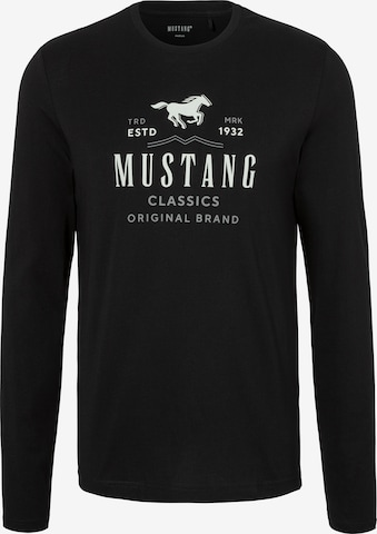 MUSTANG Shirt in Schwarz: Vorderseite