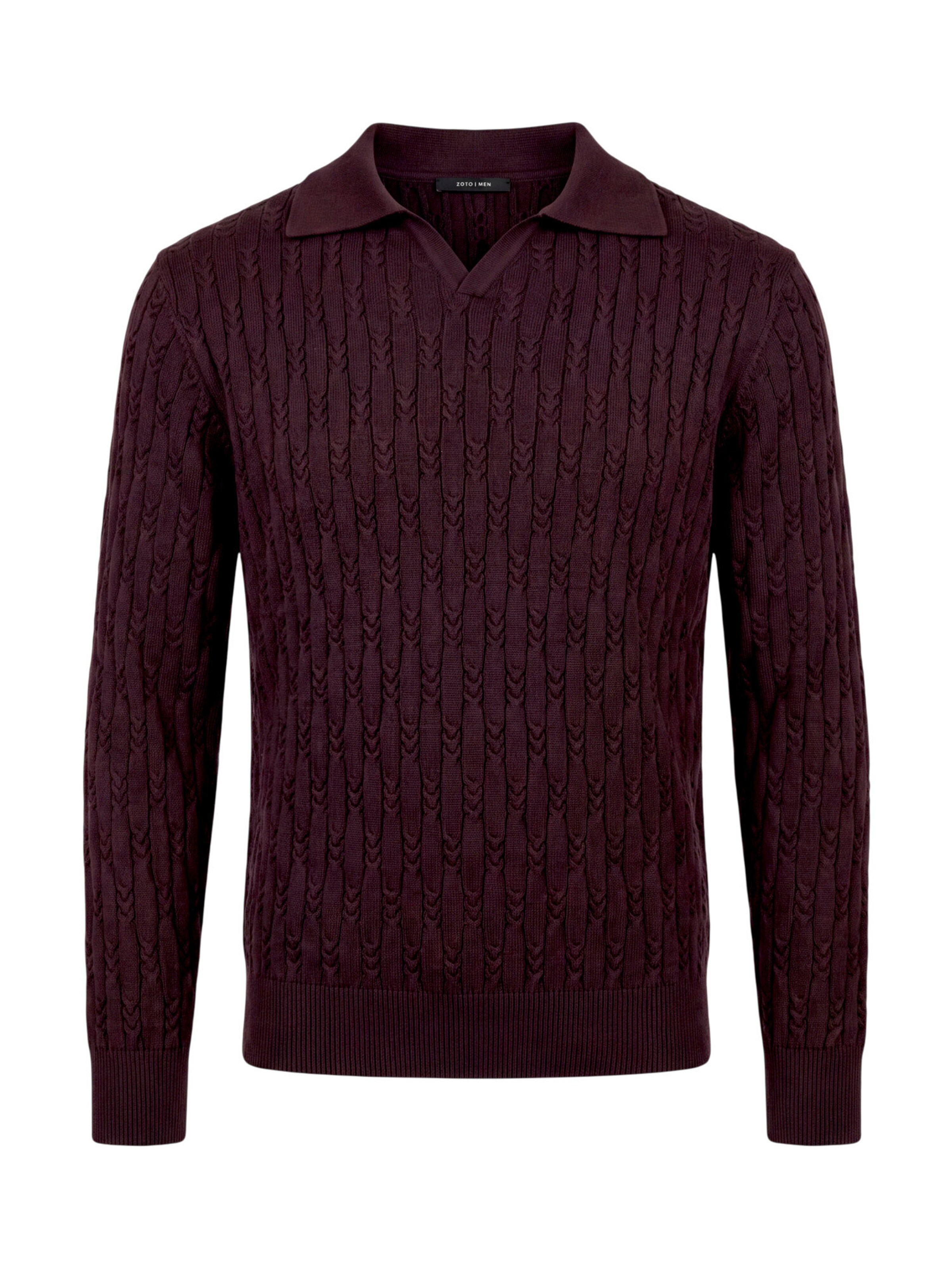 Pullover di zero in marrone: frontale