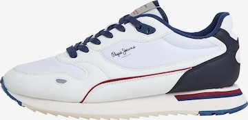 Sneaker bassa 'Bexley South' di Pepe Jeans in bianco: frontale