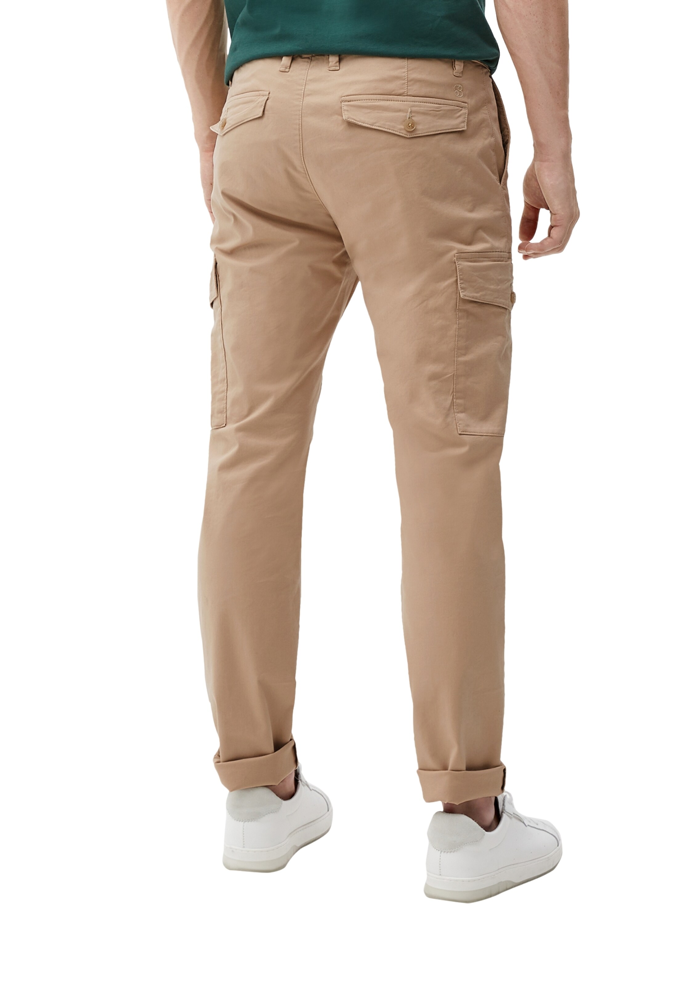 s.Oliver Regular Cargohose in Beige
