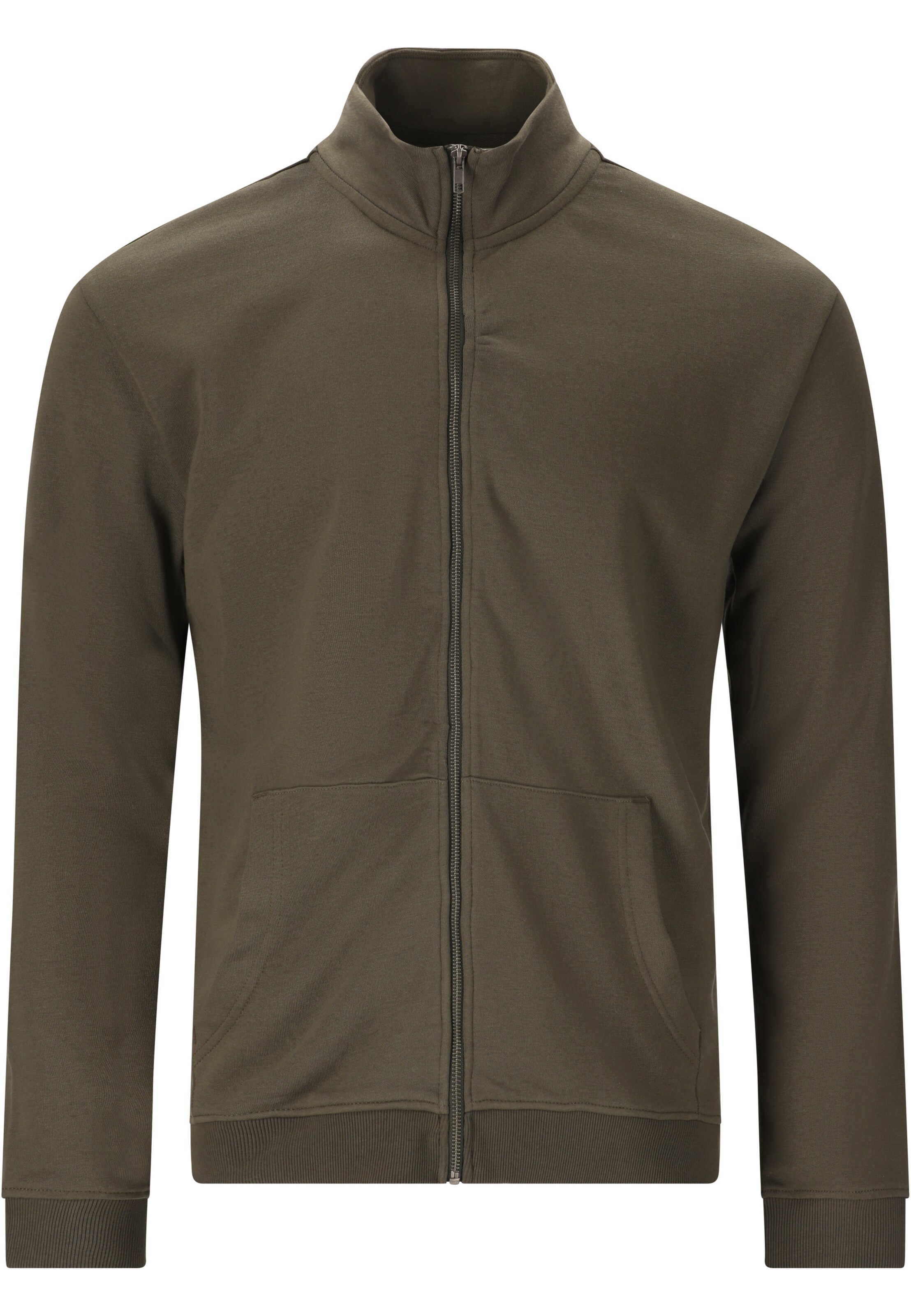 NOU Zip-Up Hoodie 'Maynard' in Black: front