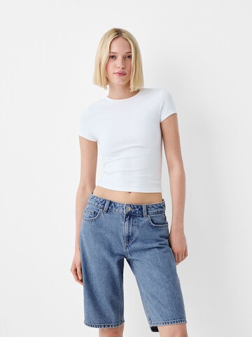 Bershka Regular Jeans in Blauw