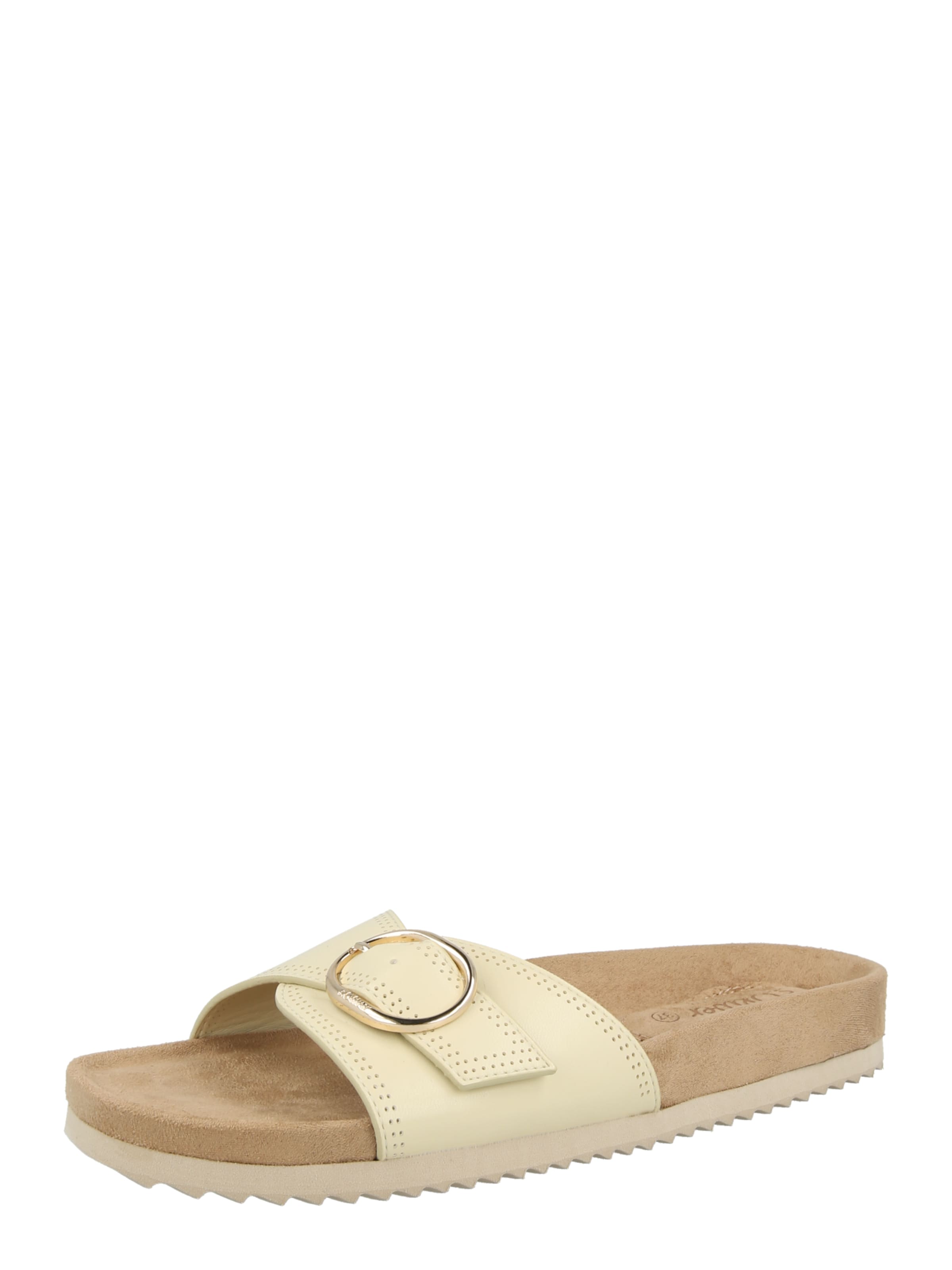 s.Oliver Pantolette in Beige: Vorderseite