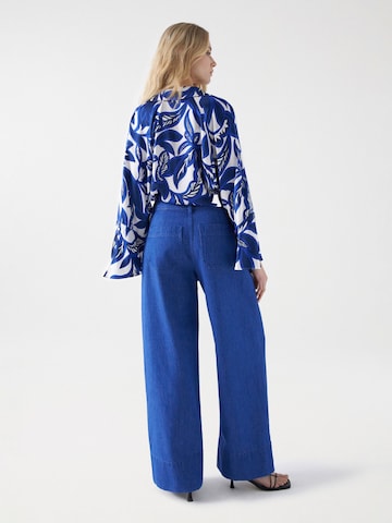 Salsa Jeans Loose fit Pleated Jeans in Blue