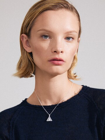 Pilgrim Necklace 'Focus' in Silver: front