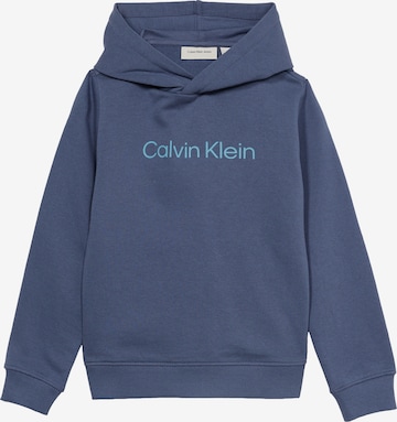 Sweat Calvin Klein Jeans en bleu : devant