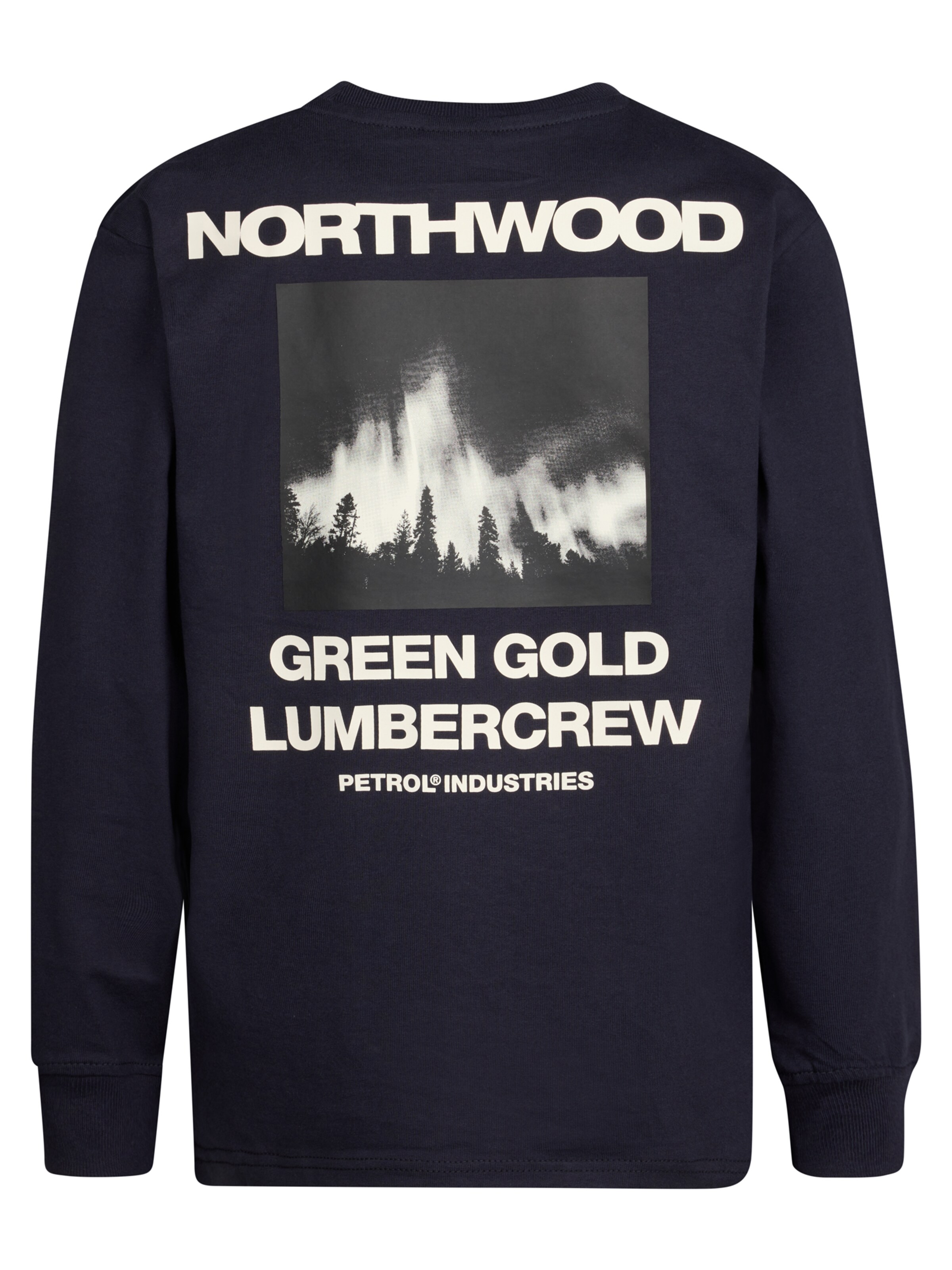 Sweat Petrol Industries en bleu : devant